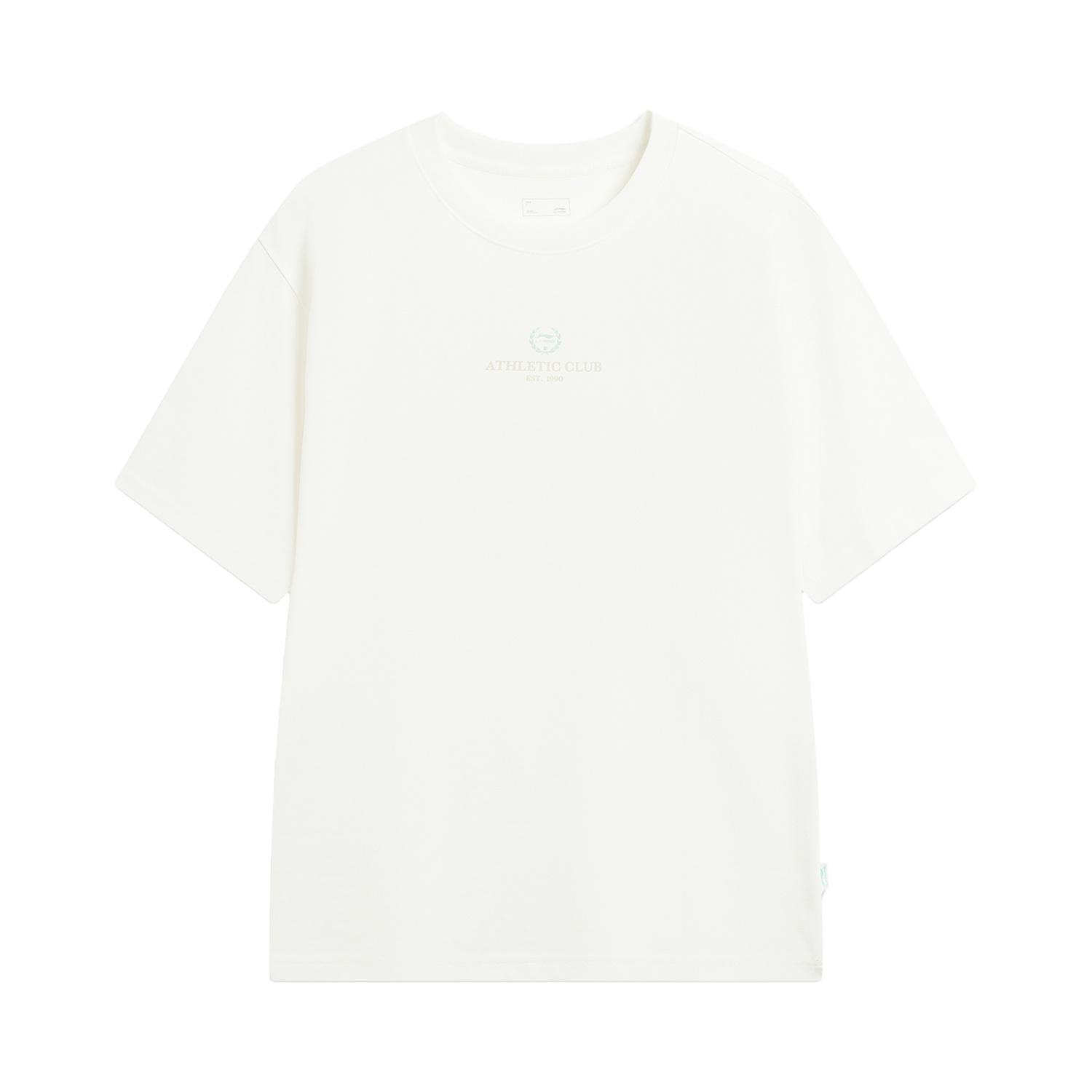Li-Ning Quick-Dry Cool Round Neck Letter T-Shirt Men tops AHSW285-1 M