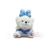 Cute Bow Little Bear Plush Doll Toy Keychain Cartoon Stuffed Doll Keyring Bag Pendant Backpack Hanging Decoration For Kid Gifts