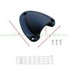 652F Marine Wire Cable Vent Cover Clam Shell Vent with Mounting Screws Ventilator Through Vents for Boat Outlet Yacht Kayak