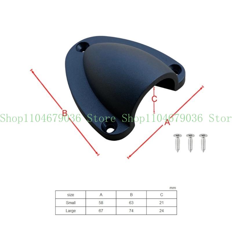 652F Marine Wire Cable Vent Cover Clam Shell Vent with Mounting Screws Ventilator Through Vents for Boat Outlet Yacht Kayak