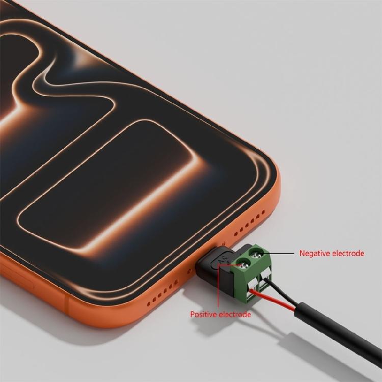 2PCS 5V3A Charging Adapters Type C to 2Pin Terminal Not Solder Set for Mobile Devices Household Appliances Lights