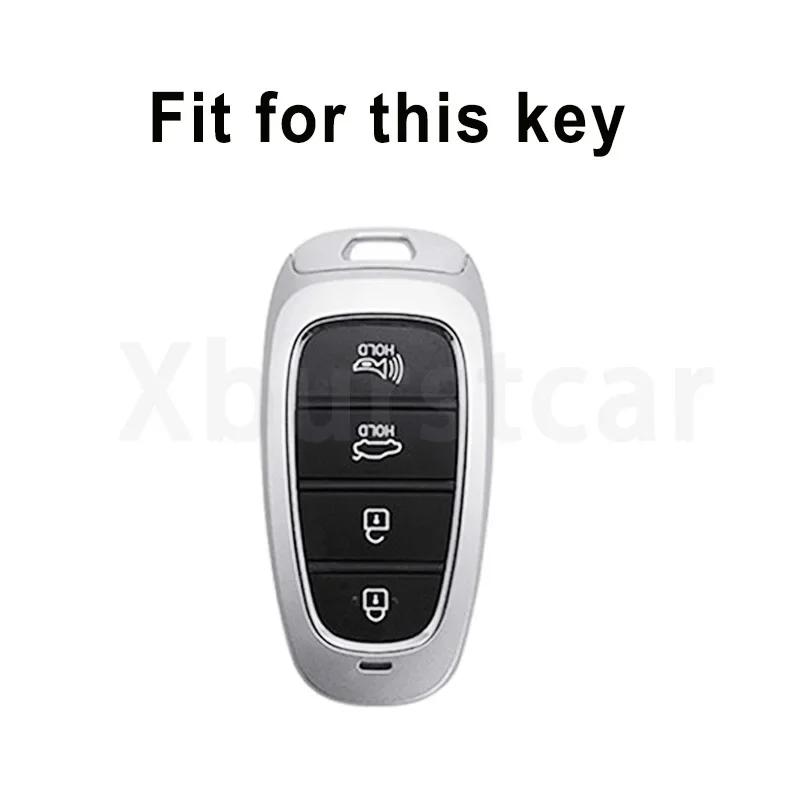 Чехол для автомобильного ключа с 4 кнопками для Hyundai Sonata Elantra Creta Ix35 Ix45 I10 I30 I40 Tucson Santa Fe Rena TPU чехол для автомобильного ключа Shell Fob