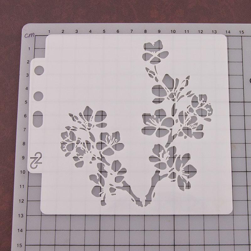 Reusable flowers Stencil Airbrush Art DIY Home Decor Scrapbooking AlbHU