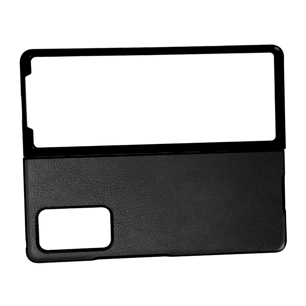 Leather Protective Case for Samsung Galaxy Z Fold 2 Shockproof Phone Case Cover ShellBlack