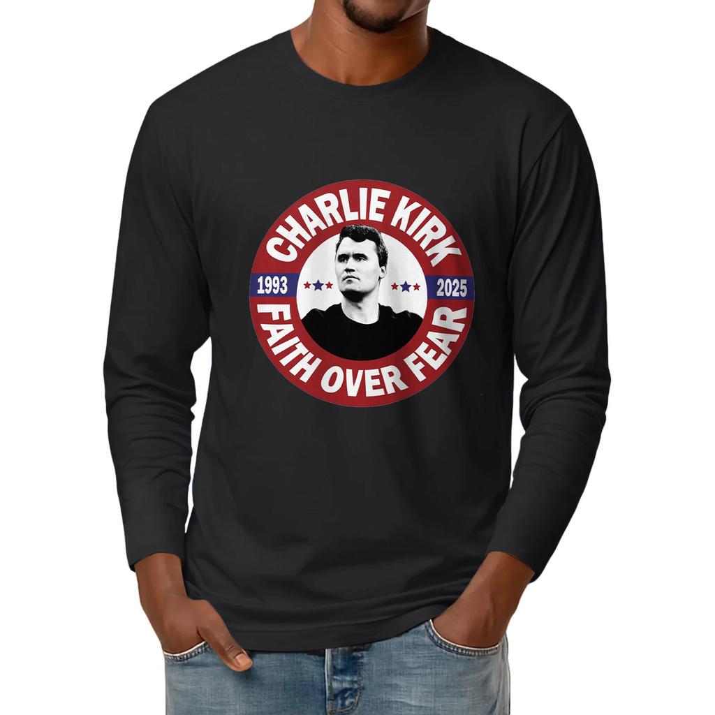 Men's Basic Round Neck Long Sleeve Bottoming Shirt Top