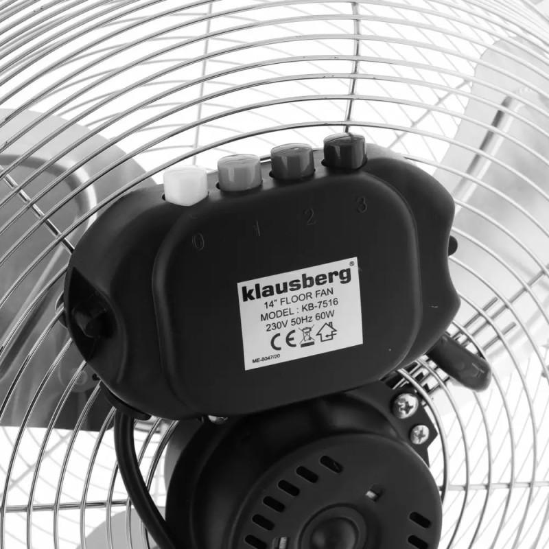 Ventilateur De Sol Métal 35 Cm Kb-7516 Klausberg