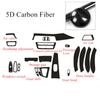 For BMW 3 Series F30 F31 Interior Decal Trim Stickers Glossy Carbon Fiber Style