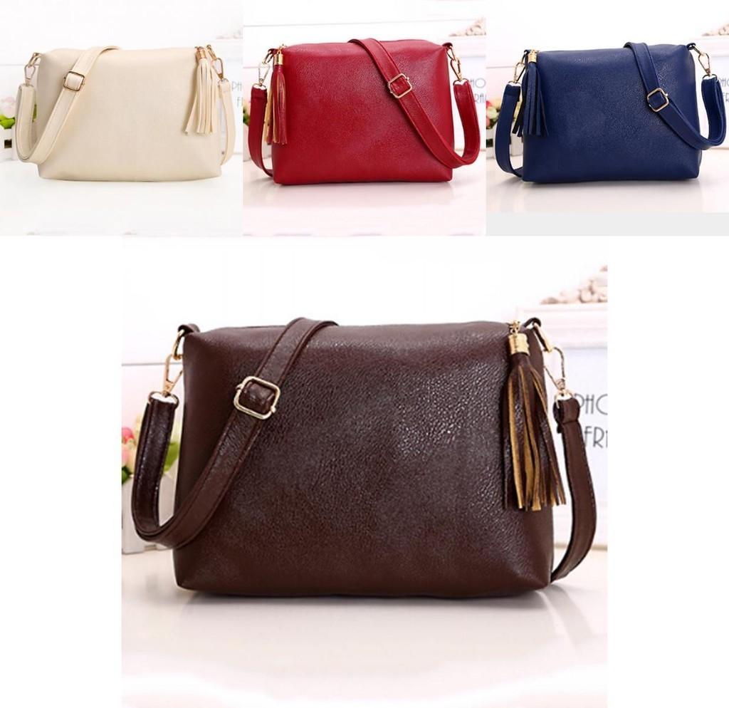 Damen Körper Crossbody Tasche Bunte Mode Schulter Diagonal Tasche Quaste Handtasche