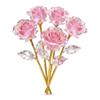 10 Stück Handgefertigte Ewige Rosen Große Künstliche Kristallblumen Goldene Rose Geschenk Heimdekoration
