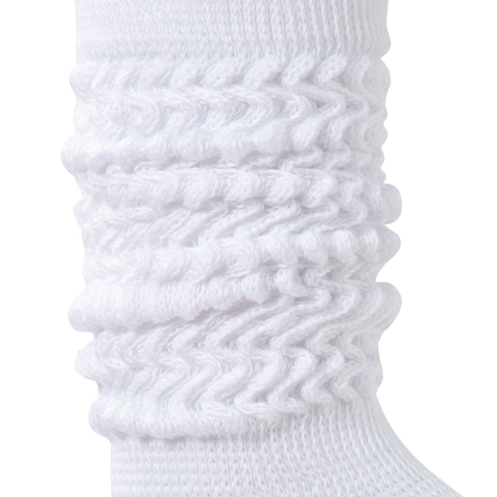 RMSWEETYIL Long Stacked Slouch Scrunch Socks for Women 80s 90s Loose Chunky Cotton Tall Knee High Boot Tube Slouch Socks