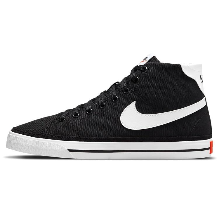 (WMNS) Nike Court Legacy Canvas Mid Black White Orange Women s DD0161-001 EU 36