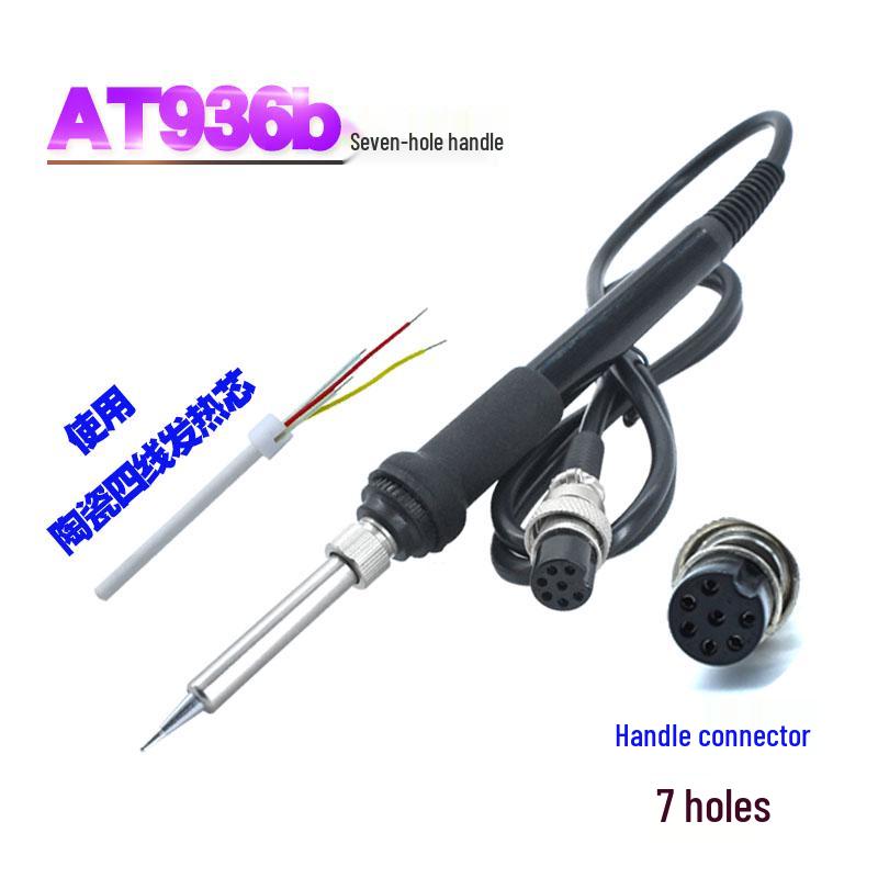 936/969 Electric Soldering Iron Handle with 5-Pin/7-Hole Accessories for Repair and Welding