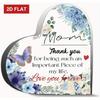 2D Flache Geschenke zum Muttertag für Mama Mama Geburtstagsgeschenke Gravierte Herzform Acrylschild Mama Geschenk Mama Gi Dankeschön Geschenke für Frauen Männer, Dekoration He