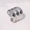 Stainless Steel Geometric Open Ring for Men Women Minimalist Glossy Thick-Line Knuckle Ring Vintage Trend Versatile Jewelry Gift