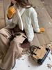 2026 Women's Lightweight White Duck Down Jacket with Scarf Style, Winter Round Neck, Casual and Thin Gourd Design.