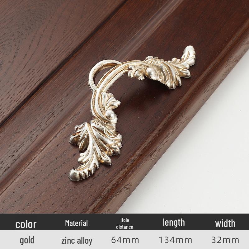 

Античная бронза Европейская резная ретро ручка для кухонного шкафа и гардероба (Одно отверстие)