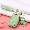 For Volkswagen VW Passat B8 Polo Tiguan Skoda Superb KODIAQ Leather Car Key Case Cover Car Remote Key Holder Fob Shell Accessory