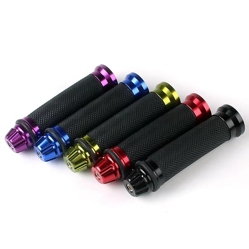 Motorcycle Anti-Slip Grip Set Soft Rubber Handle Sleeve with Aluminum Alloy Throttle Ergonomic Design for Motorbike Accessories