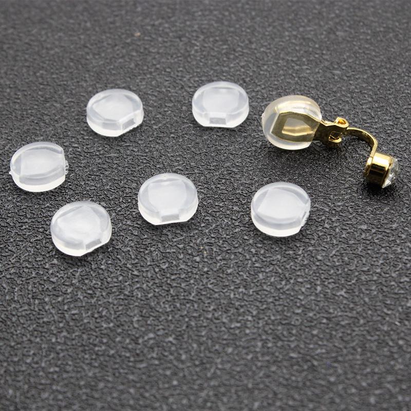 Earrings Screw Backs Anti-Pain Ear Clip Rubber Silicone Earring Back Stoppers for Stud Earrings Ear Plug Blocked Caps DIY Making