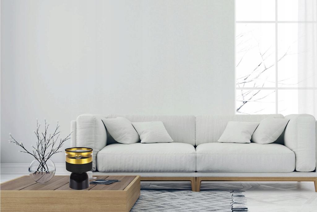 NIGHT TABLE LAMP GOLD LAMPSHADE LED SELECTION