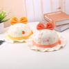 Cute Baby Girl Bucket Hat Spring Autumn Thin Sun Protection Cap Adjustable Brim for Infants Toddlers Outdoor UV Shielding