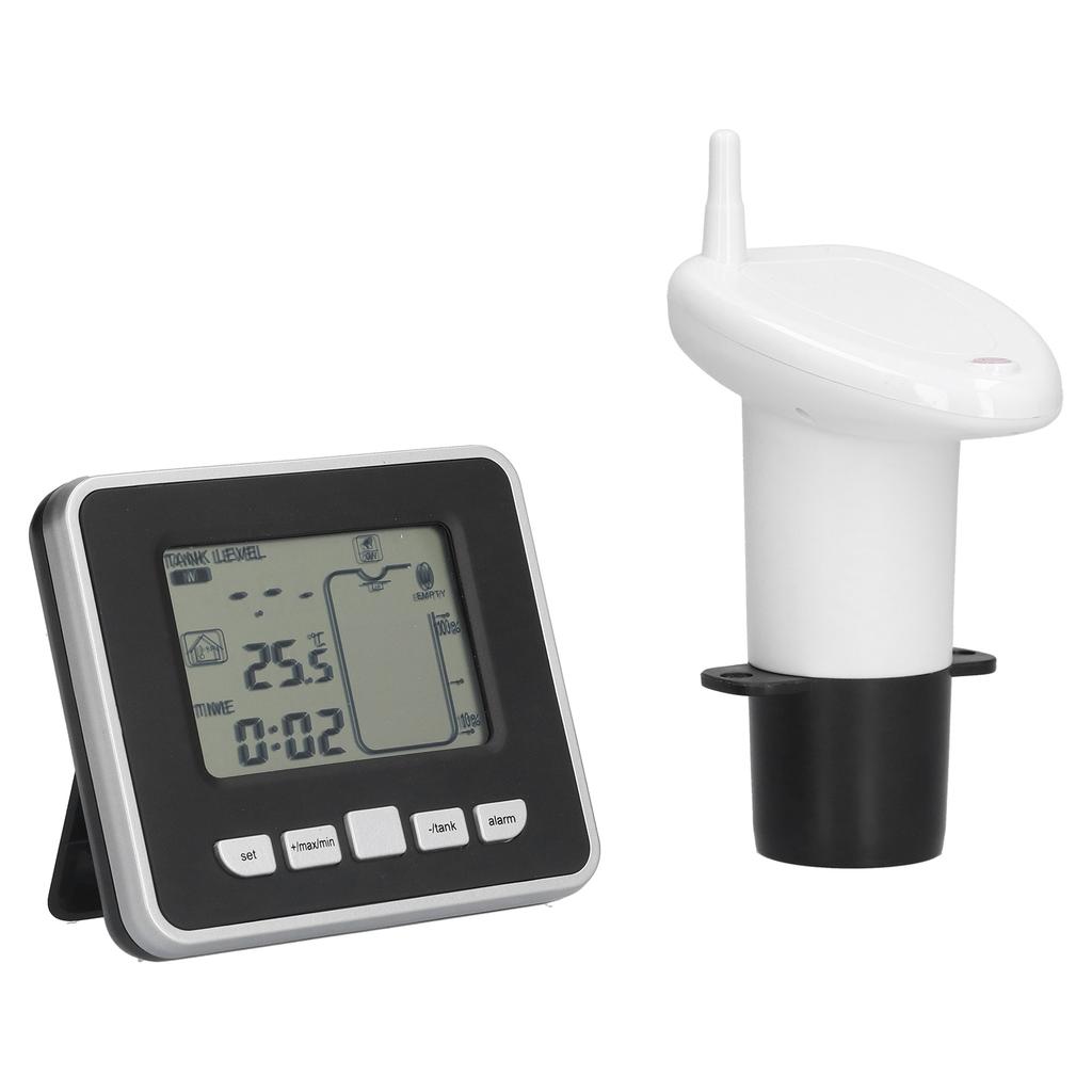 Water Tank Level Meter Ultrasonic Digital Display Depth Gauge Sensor Monitor System