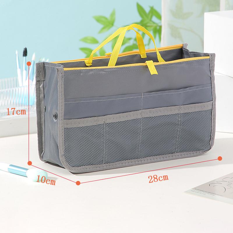 Multi Functional Large Capacity Makeup Bag Portable Double Zipper Toiletries Travel Storage Bag Mommy Bag Multi Pocket Cosmetic