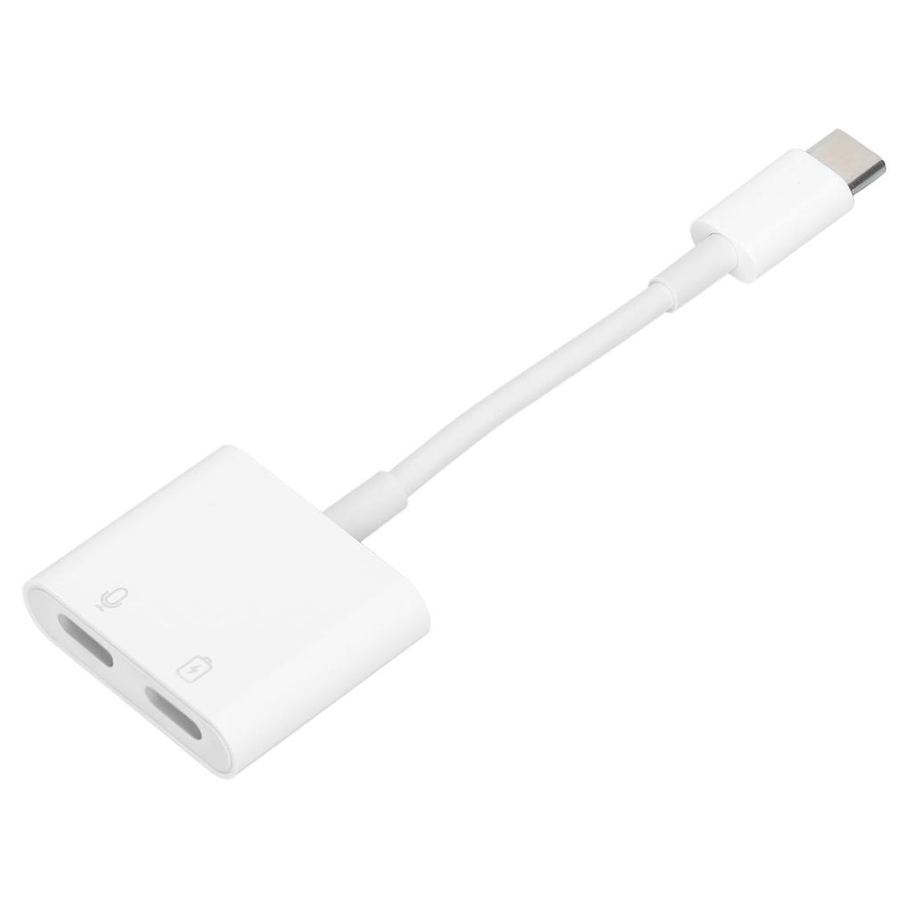 2 in 1 Dual Type C Earphone o Charging Converter Adapter Splitter Fast Changer Adapter