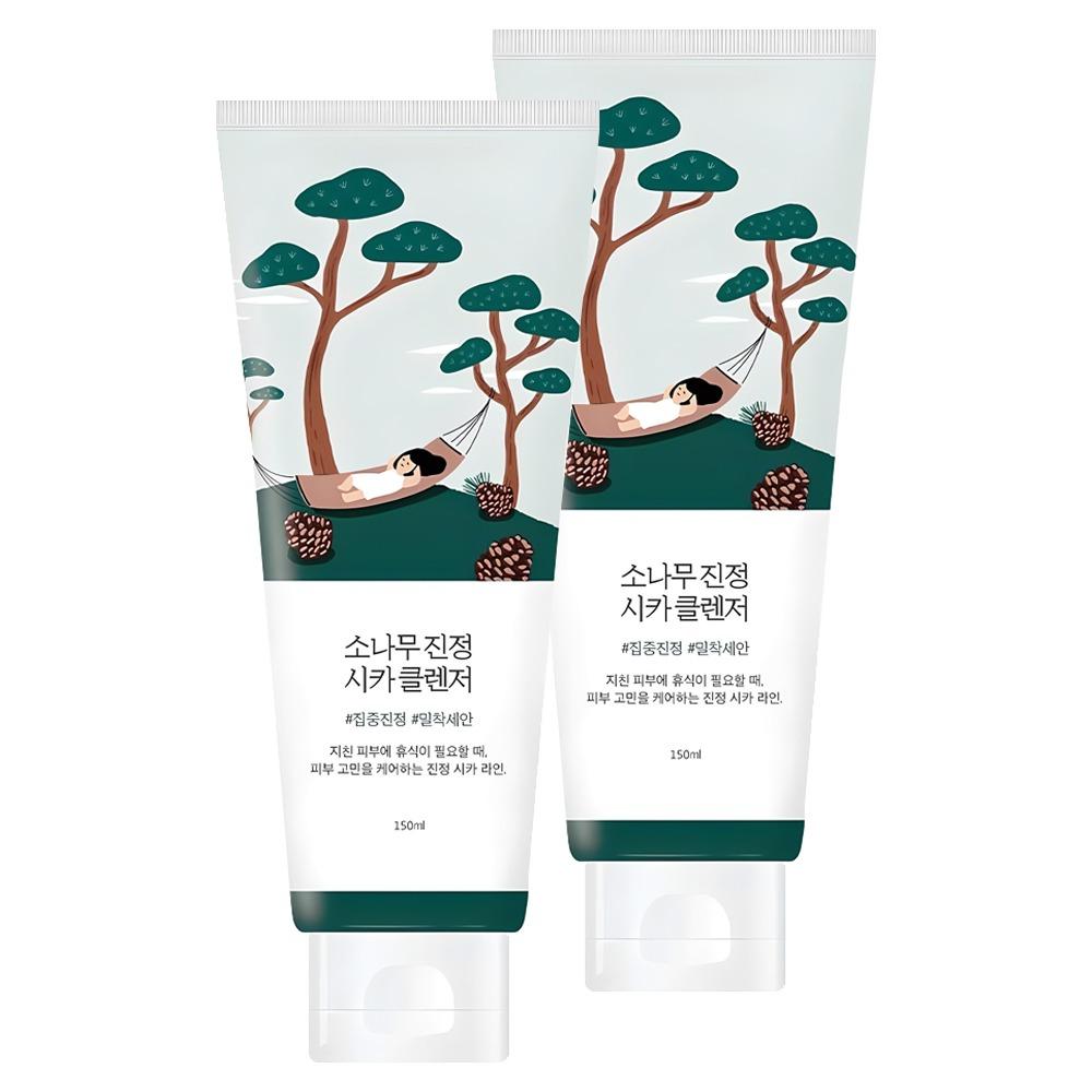 

Round Lab Pine Calming Cica Cleanser 150ml (Pack of 2) – Soothing Low pH Facial Foam for Sensitive & Acne-Prone Skin