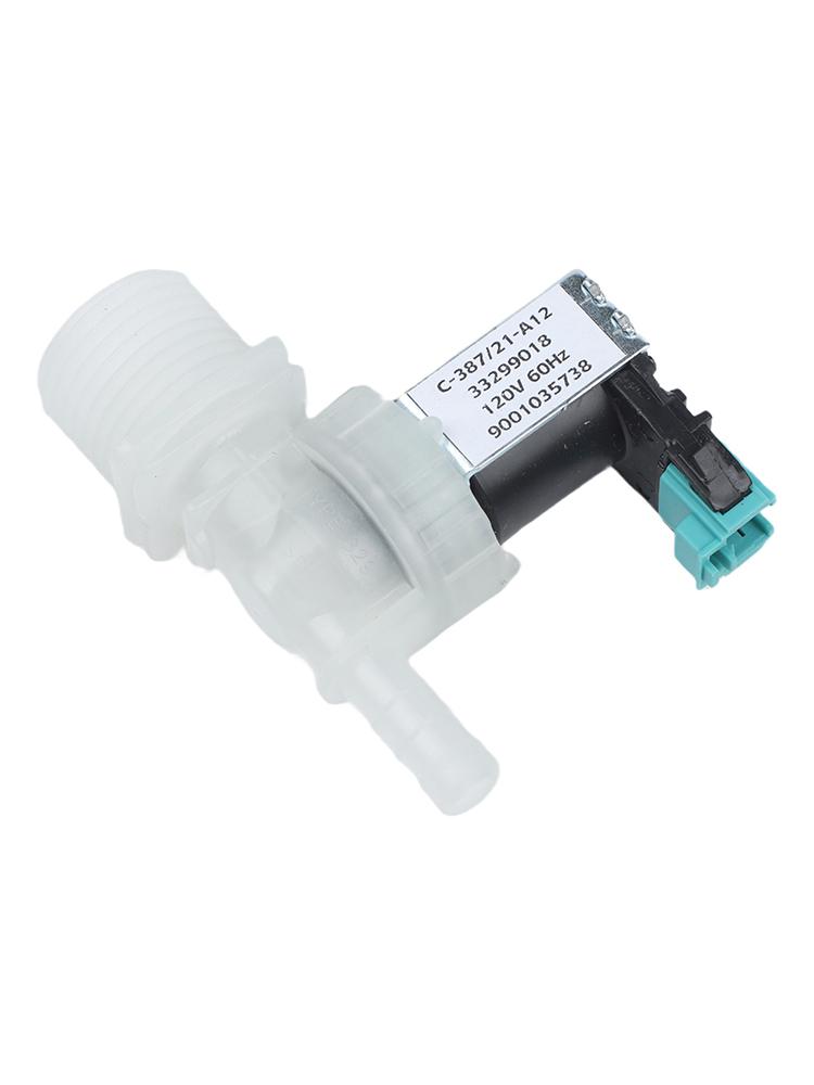 Washing Machine Water Inlet Solenoid Valve 9001035738/33299018 110V Replacement Part Plastic Casing Built In Filter Single Unit