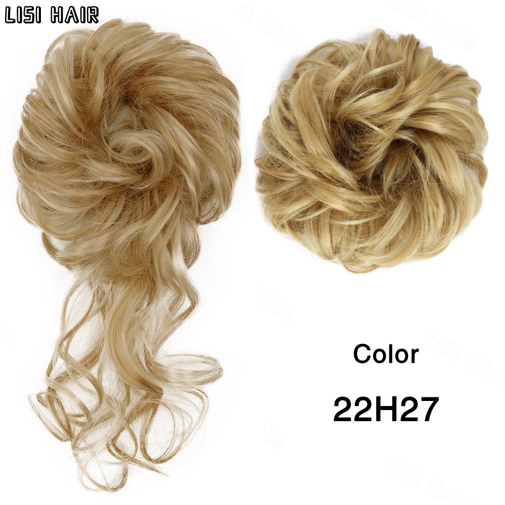 MERISIHAIR Synthetisch, 2 Stile, klassisch, zerzaust, Hochsteckfrisur, elastisch, unordentlicher Dutt, Haargummis, gefälschter Haarknoten, Donut, Pferdeschwanz, Haarknoten, Zubehör für Frauen, den täglichen Gebrauch