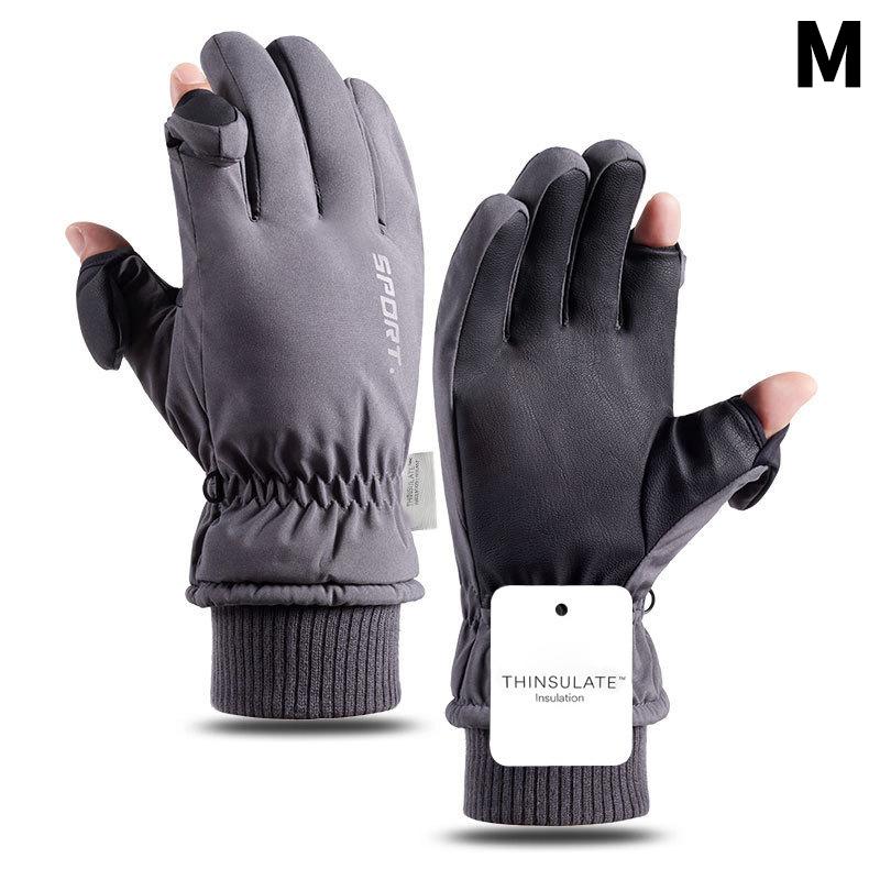 All-Weather Touchscreen Gloves for Men Waterproof Winter Gloves for Running, Cycling, Motorcycle&Daily Commute Warm Fleece Lined