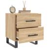 Nightstands (2 pcs) Sonoma Oak Finish 40 x 35 x 47.5 cm Particleboard