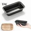 Safe Bread Baking Equipment Rectangle Loaf Pans with Parchment Liners, Nonstick Carbon Steel Easy Clean Non-stick Tin Reusable Bakeware, Heat