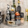 Turntable Storage Box Portable Fruit Basket Suitable for Cabinets Storerooms Kitchen Countertops Refrigerator Offices
