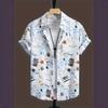 2026 Beer Shirt Men's Loose Hawaiian Style Short Sleeve