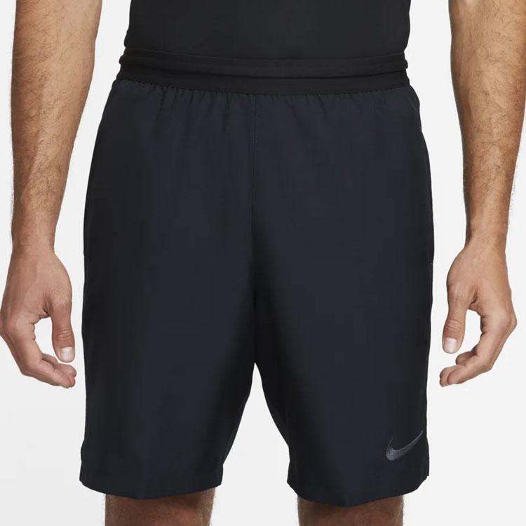 Nike Elastic Waist Soccer Shorts With Logo Men Bottoms Black AA0737-010
