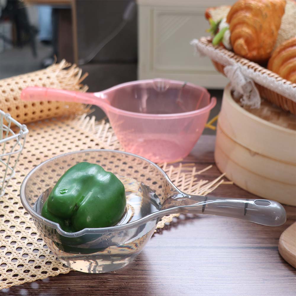 Practical Plastic Water Ladle Large Capacity Thickened Water Dipper Transparent Bath Water Spoon Bathroom