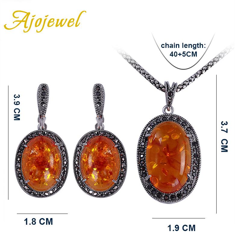 Set de bijuterii cu piatră artificială Mărimea 7-11 Pentru Femei Conjuntos De Joyeria Vintage Set Colier Cercei Femei