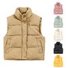 Children's Casual Stand Collar Warm Padded Vest for Boys Girls Winter Outerwear