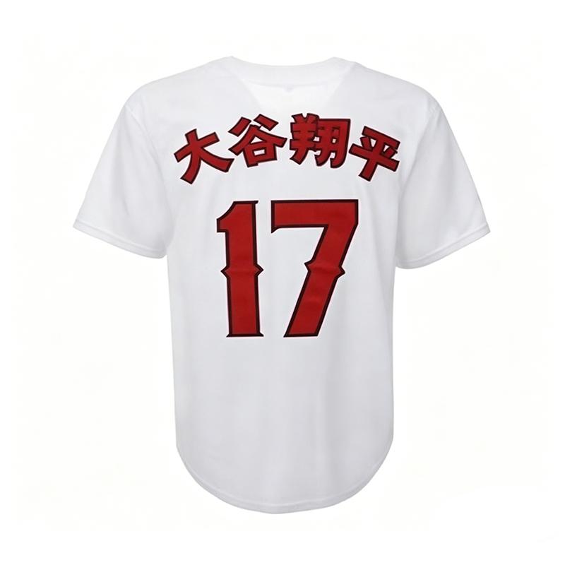Men's Vintage-Style Stitched Baseball Jerseys 17 Shohei Ohtani   S-3XL