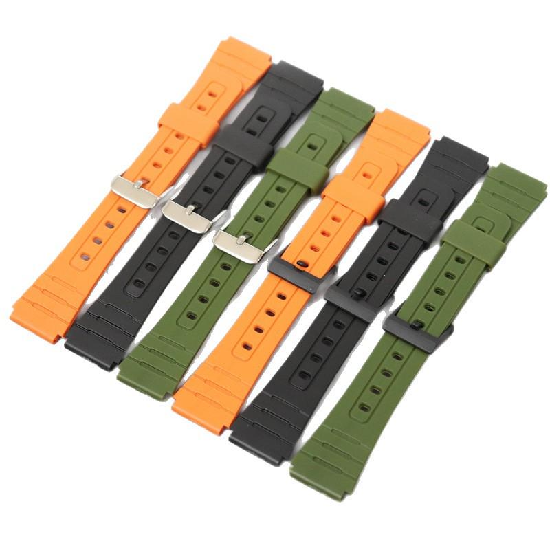 Silicone Watch Strap for A168/158/F91W W218 Ae1200 Models, 18mm