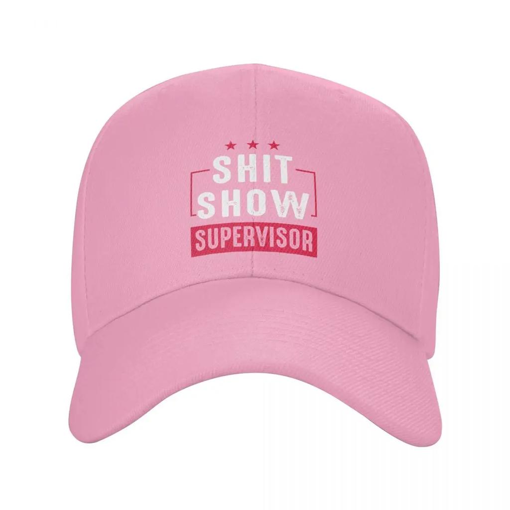 Custom Shit Show Supervisor Baseball Cap Women Adjustable Funny Black Humorous Sarcasm Quotes Dad Hat Streetwear Snapback Caps