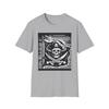 Pirate Themed Unisex Softstyle T-Shirt, Skull Shirt, Ship Tee, Nautical Graphic