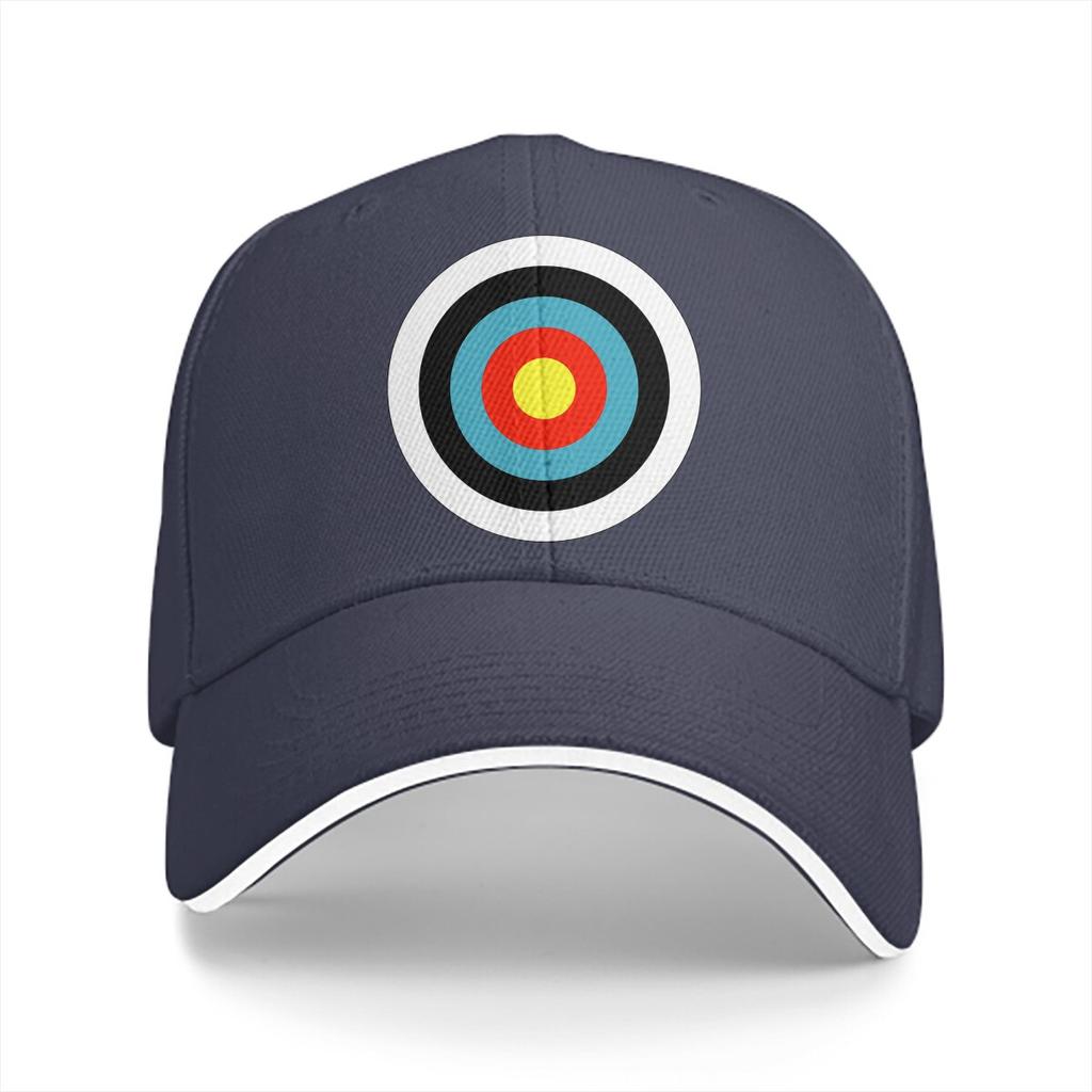 Pure Color Dad Hats Bullseye Archery Target Shooter Rings Classic Unisexs Hat Sun Visor Baseball Caps Archery Lover Peaked Cap