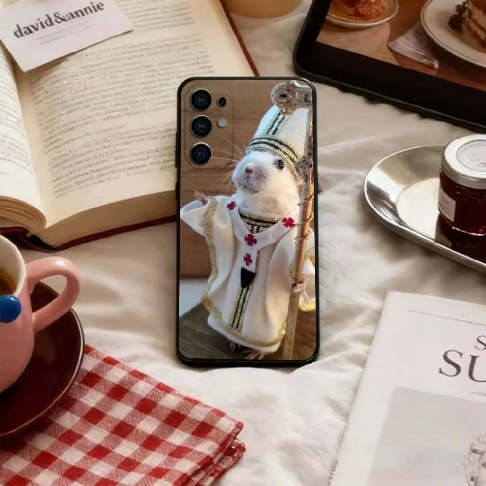 Süße Hamster Handyhülle Schwarzes Silikon Weich Für Samsung S25,S24,S21,S22,S23,S30,Ultra,S20,Plus,Fe,Lite