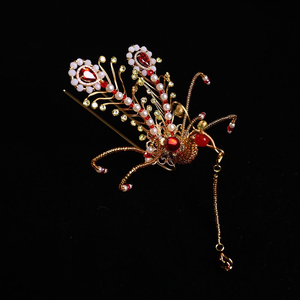 Китайская фениксовая корона в древнем стиле, свадебное украшение для волос