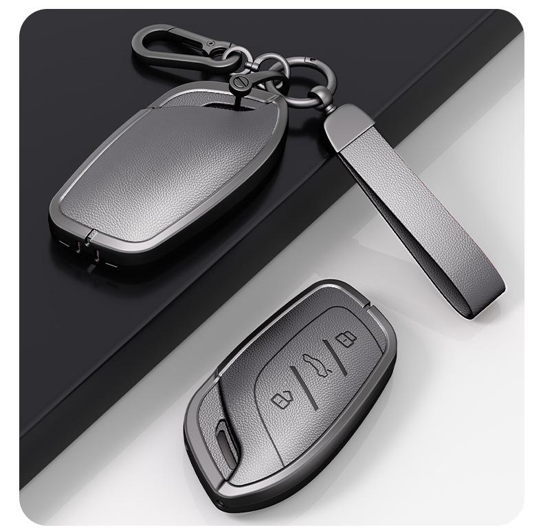 Compatible Metal Key Shell Cover for Roewe RX5 (2016-2020), I6, RX8, RX3, EI5 Models.
