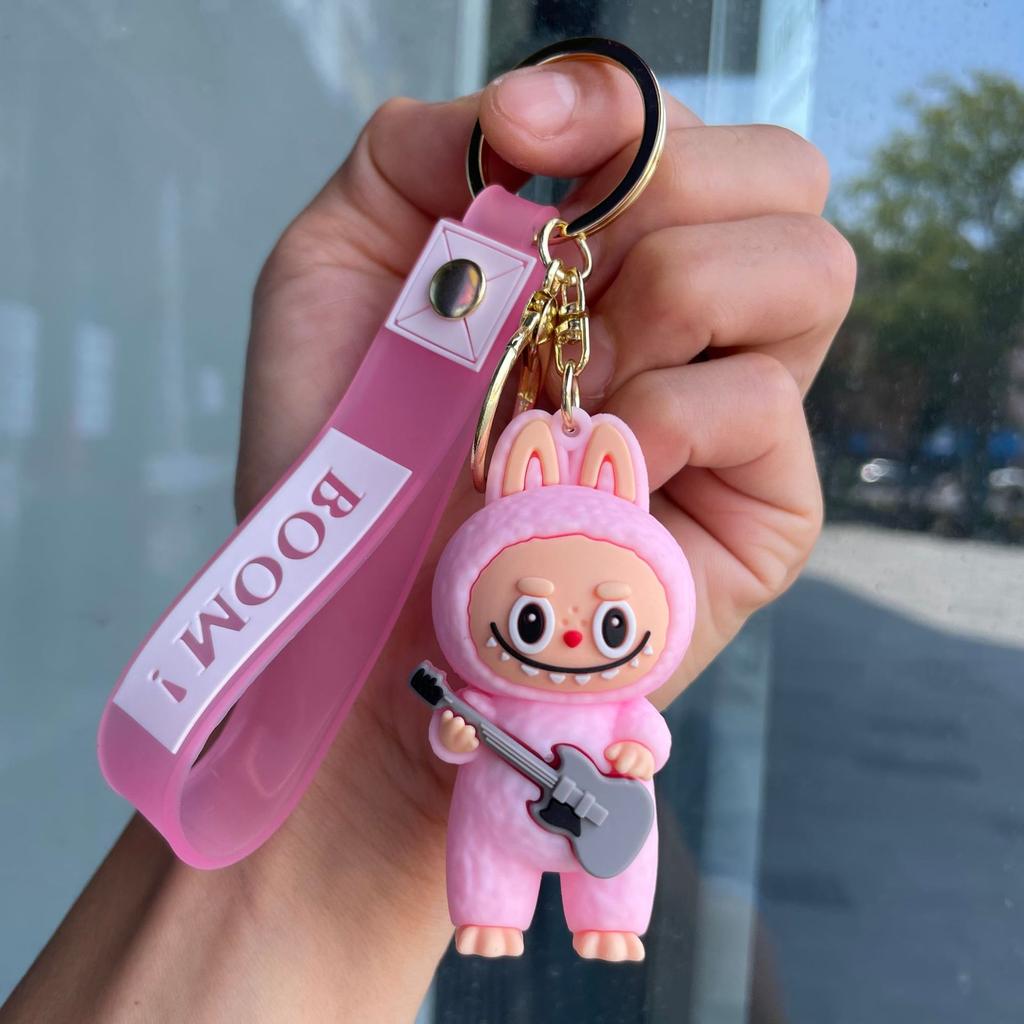 Cartoon Sheep Keychain Pendant Cute Doll Backpack Car Key Chain Ring Gift