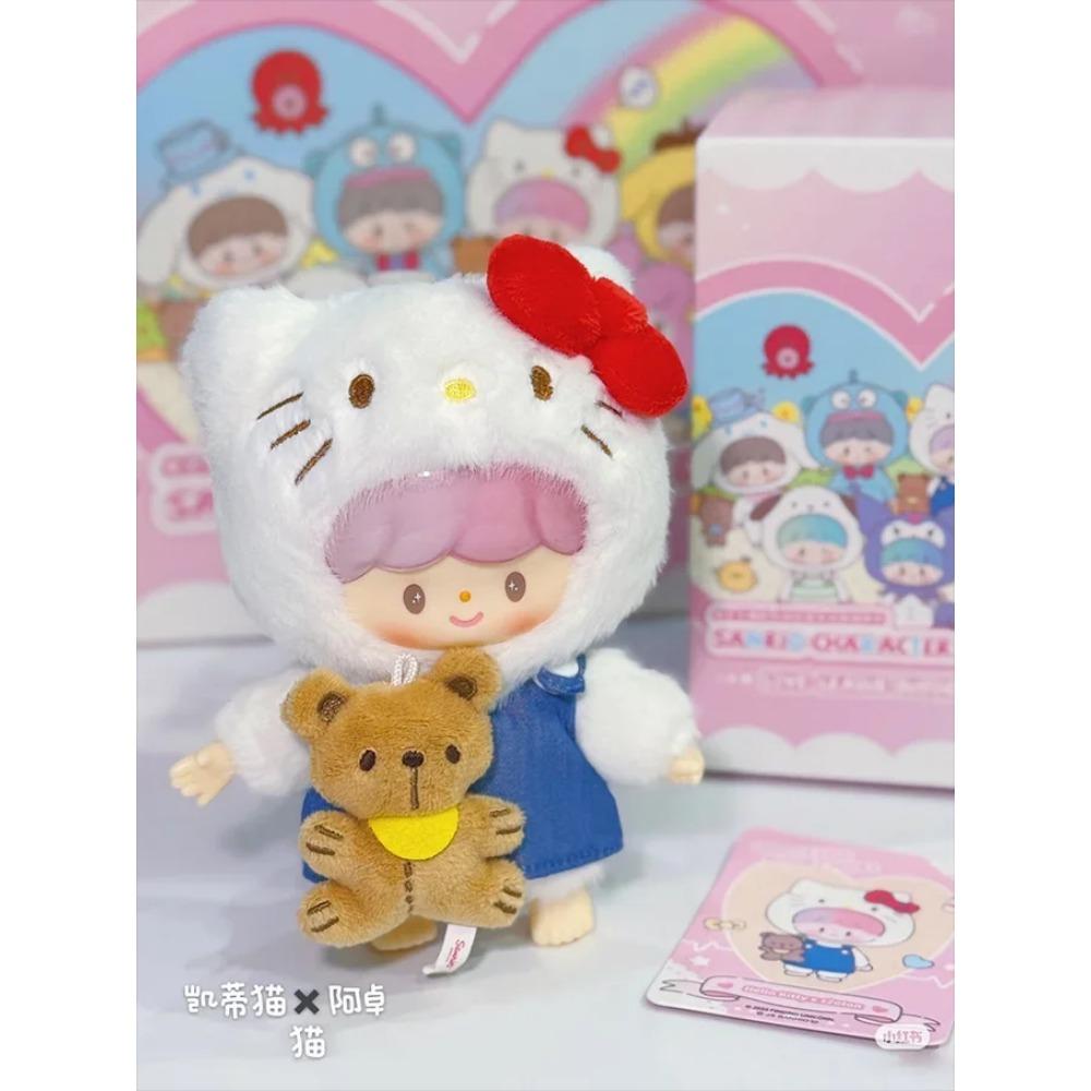 Genuine Sanrio Family Characters X ZZoton Love-league Buddies Series Vinyl Doll Blind Box Cute Hello Kitty Kuromi Melody Toy